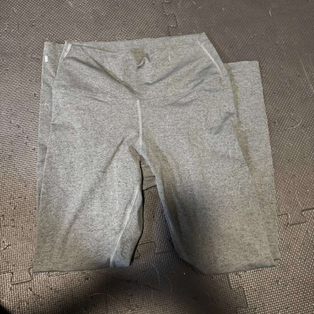 NoBull Full length heathered grey leggings High Rise